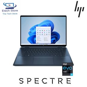 HP Spectre 14-EF2013DX 2-in-1 | 13th Gen Core i7-1355U Processor | 16GB Onboard LPDDR4X SDRAM | 512GB Solid State Drive SSD NVMe | Intel Iris Xe Graphics | 13.5" WUXGA+ IPS LED With Low Power (400 nits ) Touch Screen Multi-touch enabled | HP 5MP IR Camera | Finger Print Reader | Windows 11 Home | Black