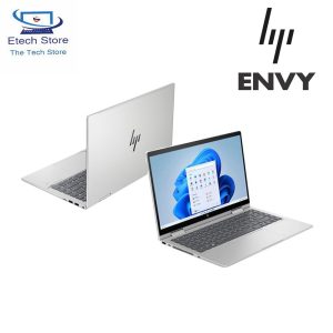 HP ENVY x360 14-es0013dx – Intel Core i5 – 13th Generation – Processor 1335u (up to 4.60 GHz with Intel®12 MB L3 cache, 10 cores) – 8GB Ram – 512GB SSD – 14. FHD IPS X360 Touch Screen Display – Finger  Print Reader – Backlit Keyboard – Windows 11 (Silver)