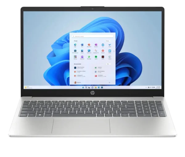 HP 15-fd0150WM | Intel Core 5 120U (up to 5.0 GHz, 12M Cache) | 8GB Ram | 512GB SSD | 15.6″ FHD Touch Display micro-edge, anti-glare, 250 nits | Intel Iris Xᵉ Graphics | Windows 11 | Silver